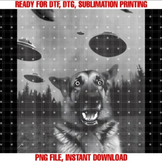 Funny German Shepherdsheps Selfie Funny German Shepherd Selfie With Ufo Tee