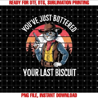 Funny Graphic Tees for Women and Mencat Youve Just Buttered Your Last Biscuit Funny Baseball Tee Tee