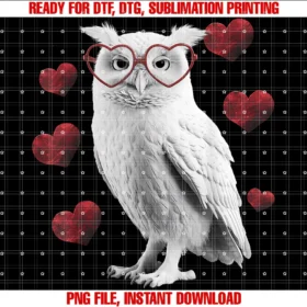Funny Graphic Tees for Women and Menunisexadults Owl Valentines Day Love Heart Romantic Bird Lover Tee