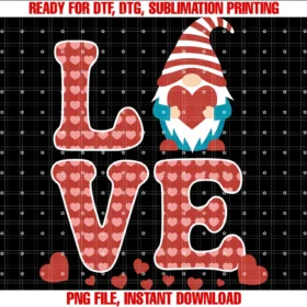 Funny Graphic Tees for Women and Menvalentines Day Gnome Love Romantic Couple Gift Tee