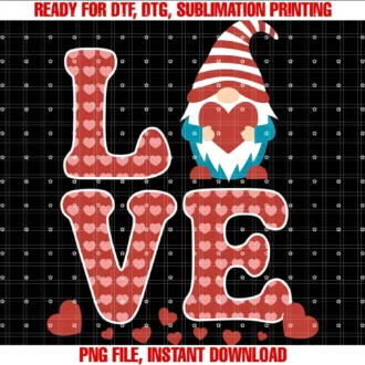 Funny Graphic Tees for Women and Menvalentines Day Gnome Love Romantic Couple Gift Tee