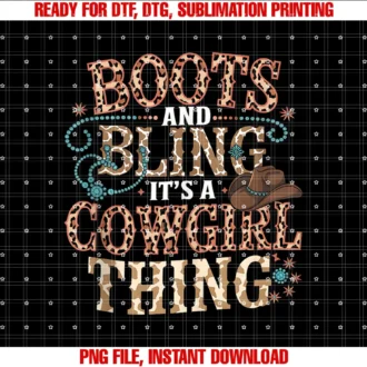 Funny Graphic Tees Women Men Kidscowgirl Boots Bling and Western Cowgirl Hat Design Tee