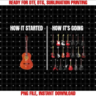 Funny Guitar Shirtshow It Started Guitar Lovers Meme Funny Guitar Tee