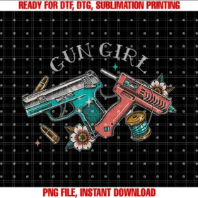 Funny Gun Girl Tee Shirtgun Girl Tee