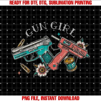 Funny Gun Girl Tee Shirtgun Girl Tee