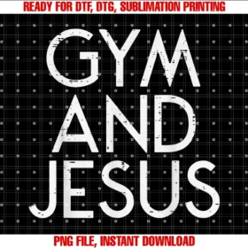 Funny Gym Fitness Shirts Men Women Workout Giftsgym and Jesus Christian Workout Fitness Exercise Women Men Tee