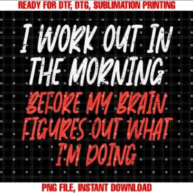 Funny Gym Fitness Shirts Men Women Workout Giftsi Workout in Morning Funny Gym Exercise Fitness Women Men Tee