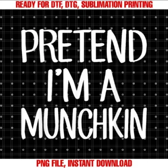 Funny Halloween Party Family Matching Costumes Teepretend Im a Munchkin Costume Family Lazy Easy Halloween Tee