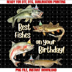 Funny Happy Birthday Fish Lovers Men Women Boyfunny Fishing Apparel Best Fishes Happy Birthday Bass Lovers Tee