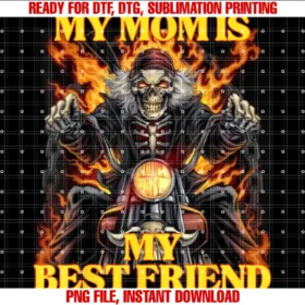 Funny Hard Skeleton Memesmy Mom is My Best Friend Funny Hard Skeleton Meme Tee