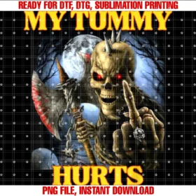 Funny Hard Skeleton Memesmy Tummy Hurts Funny Edgy Hard Skeleton Meme Tee