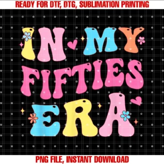 Funny in My Fifties Era Shirtin My Fifties 50s Era Groovy 50th Birthday Tee