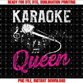 Funny Karaoke Night Design Cokaraoke Queen Night Funny Singer Bar Music Lover Singing Tee