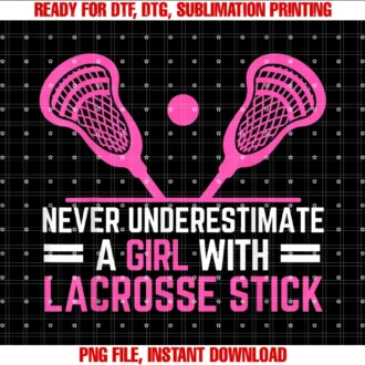 Funny Lacrosse Girl Lacrosse Stick Teefunny Lacrosse Player a Girl With a Lacrosse Stick Tee