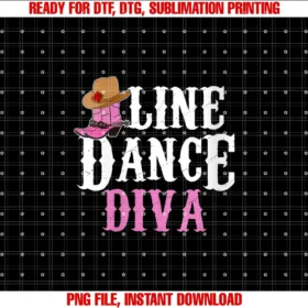 Funny Line Dance Outfits Line Dancer Giftswomens Line Dance Diva Cute Line Dancing Tee