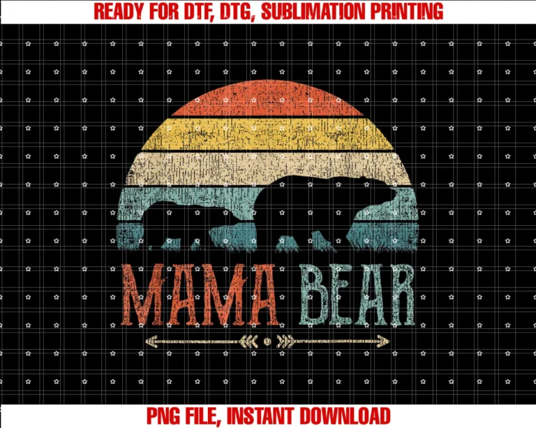 Funny Mama Bear Shirts Mama Bear Gifts for Mothercute Mama Bear Shirt Vintage Mothers Day Retro Mom Tee