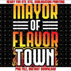 Funny Meme Design Flavortown Mayor Clothingdesign for Mayor of Flavor Town Tee