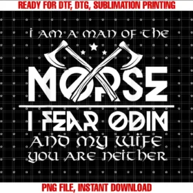 Funny Men Apparel Odinmens I Am a Man of the Norse Nordic Gift Viking Mythology Tee