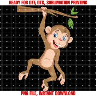 Funny Monkey Shirtshanging Monkey Monkeys Jungle Safari Primate Animal Lover Tee