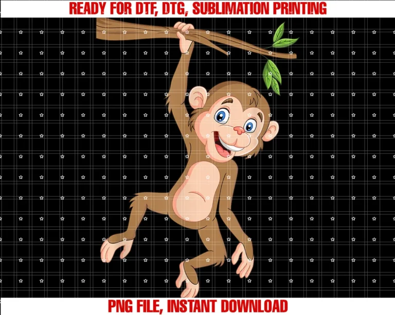 Funny Monkey Shirtshanging Monkey Monkeys Jungle Safari Primate Animal Lover Tee