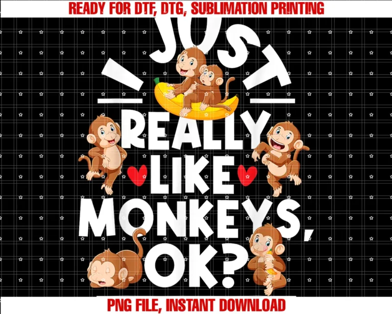 Funny Monkey Shirtsi Just Really Like Monkeys Monkey Lover Primate Zookeeper Tee