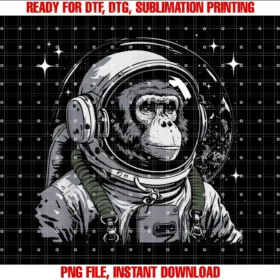 Funny Monkey Shirtsvintage Astronaut Monkey Primate Animal Lover Zookeeper Tee