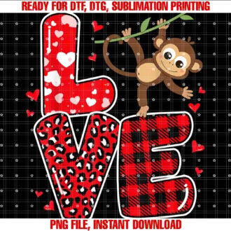 Funny Monkey Valentines Daymonkey My Valentine Funny Monkey Lover Valentines Day Tee