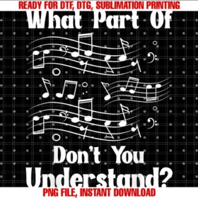 Funny Musician Tees Music Lover Giftsmusic Notes Musician What Part of Dont You Understand Tee