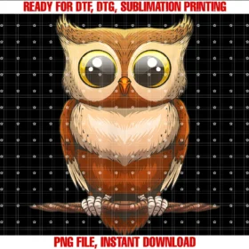 Funny Owl Gift Owl Themed Accessories and Stuffcute Owl Art for Men Women Kids Boys Girls Owl Lovers  PNG, Sublimation Design