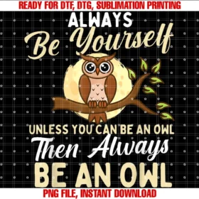 Always Be Yourself Unless You Can Be an Owl Birds Lover Tee