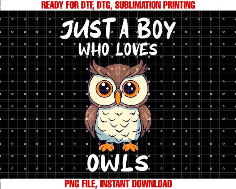 Just a Boy Who Loves Owls Cute Owl Gift Tee