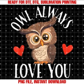 Owl Always Love You Valentines Bird Lover Ornithologist Tee