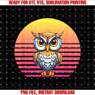 Owl Retro Style Vintage Tee