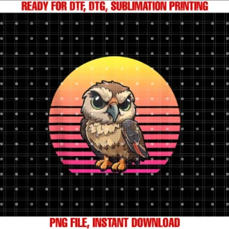 Owl Retro Style Vintage Tee
