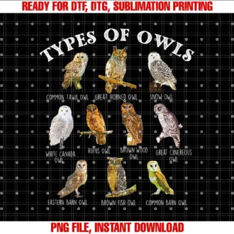 Types of Owl Ornithologist Ornithology Bird Animal Lover Tee
