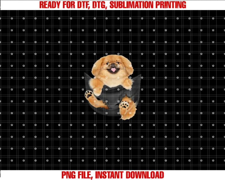 Funny Pekingese in Pocketpekingese in Pocket Funny Dog Animal Lovers Costume Gifts Tee