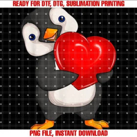 Penguin Lover Women Girl Kids  PNG, Sublimation Design