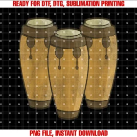 Conga Drumsconga Drum Music Conga Drums Lover and Drummer Gift  PNG, Sublimation Design