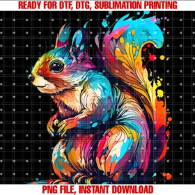 Colorful Geometric Squirrel Lover Gifts Men Womencute Squirrel Lover Colorful Pop Art Sciuridae Forest Animal Tee