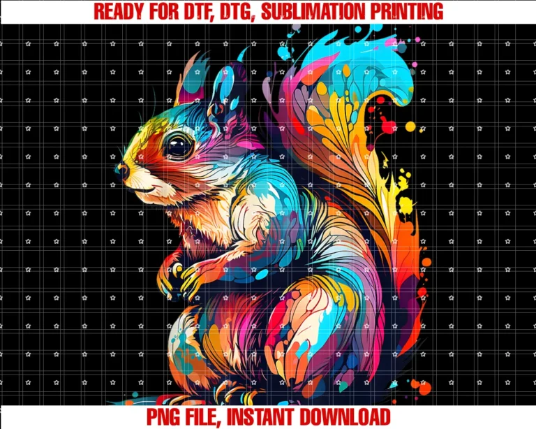 Colorful Geometric Squirrel Lover Gifts Men Womencute Squirrel Lover Colorful Pop Art Sciuridae Forest Animal Tee