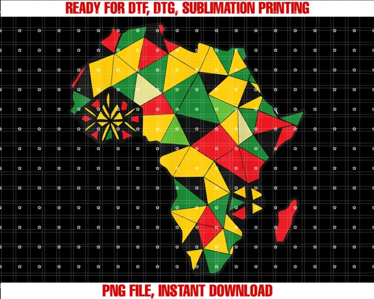 Colourful Africa Map Gift for Men Women Africancolourful Africa Map Cloth Gift for Men Women African Lover Tee