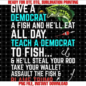 Conservative Republican Gifts by Anastasiafunny Republican Saying Teach a Democrat Fish Conservative Tee