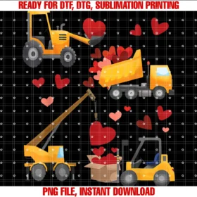 Construction Truck Valentines Day Clothing Toddlervalentines Day Construction Trucks Funny Boys Kids Toddler Tee