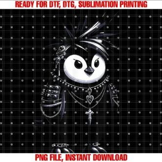 Cool Gothic Penguin Apparelcool Gothic Aesthetic Penguin Lover Grunge Goth Penguin Tee
