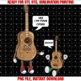 Cool Musical Instruments Sarcastic Gift for Menuke I Am Your Father Funny Guitar Ukulele Player Music Lover Tee