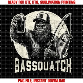 Cool Papa Bass Fishing Gearbassquatch Sasquatch Mens Bass Fishing Bigfoot 80s Vintage Tee