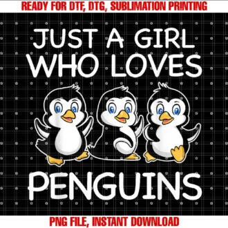 Cool Penguin Gift Penguin Stuff Accessoriescute Penguin Design for Girls Women Kids Bird Penguin Lovers Tee