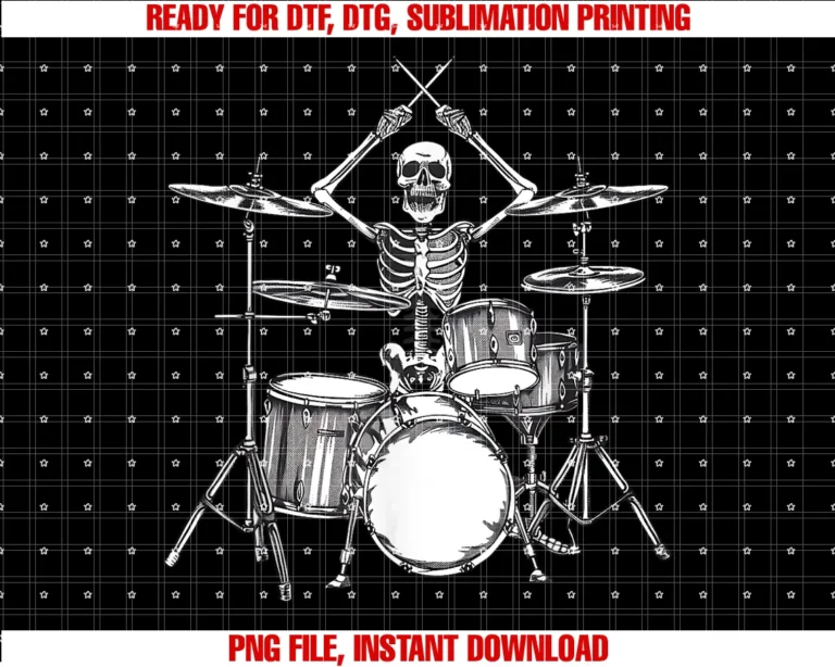 Cool Percussion Drum Player Band Concert Men Womenskeleton Percussionist Drummer Halloween Rock Roll Music Tee