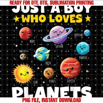 Cool Science Space Shirts for Kidskids Just a Boy Who Loves Planets Solar Space Science Boys Tee