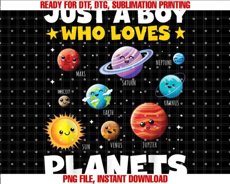Cool Science Space Shirts for Kidskids Just a Boy Who Loves Planets Solar Space Science Boys Tee